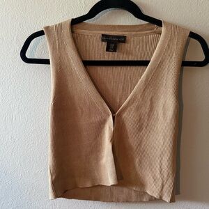 House of Harlow 1960 Metallic Gold Top/Vest
